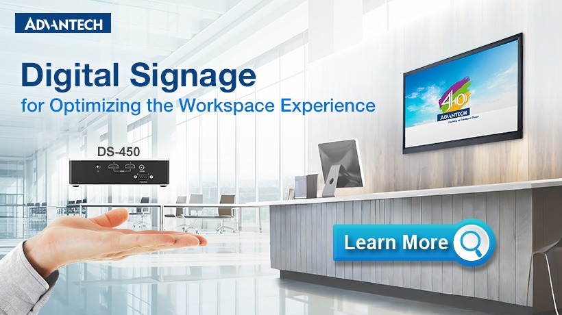 Advantech phát hành DS-450: Máy tính nhỏ gọn cỡ lòng bàn tay cho các ứng dụng Digital Signage 4K